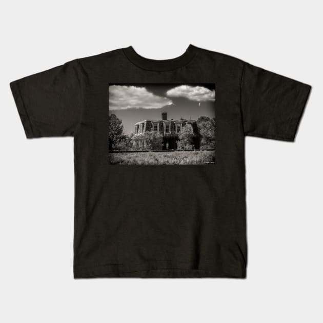 House by the Railway Tracks Kids T-Shirt by kenmo